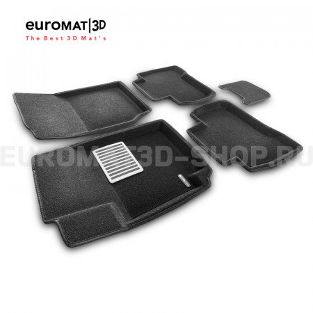 Текстильные 3D коврики Euromat3D Lux в салон для Suzuki Grand Vitara (2005-) № EM3D-004801