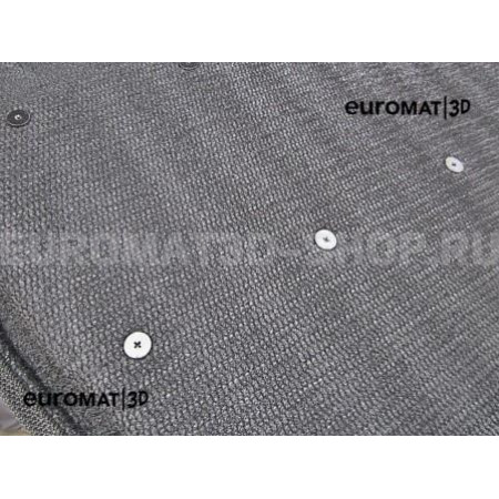 Текстильные 3D коврики Euromat3D Lux в салон для Cadillac CTS (2007-) (2WD) № EM3D-001301T Бежевый