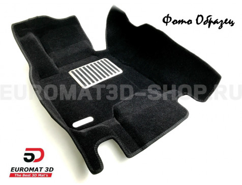 Текстильные 5D коврики с высоким бортом Euromat3D в салон для Audi A6 (2011-2018) № EM5D-001107