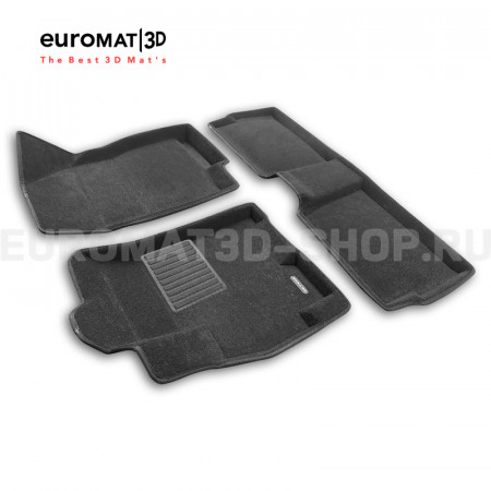 Текстильные 3D коврики Euromat3D Business в салон для Exeed LX (2022-) № EMC3D-001425