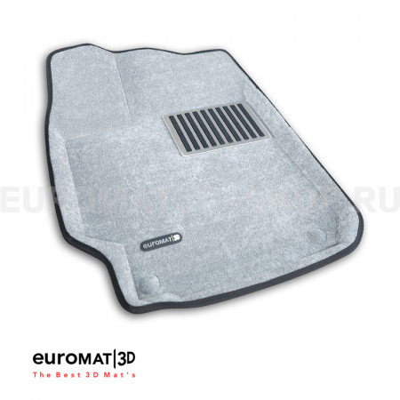 Текстильные 3D коврики Euromat3D Lux в салон для Toyota Camry V50 (2011-2017) № EM3D-005104S Светло-серые