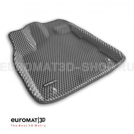 3D коврики Euromat3D EVA в салон для Gac GS8 (2016-2022) № EM3DEVA-001432G Серые